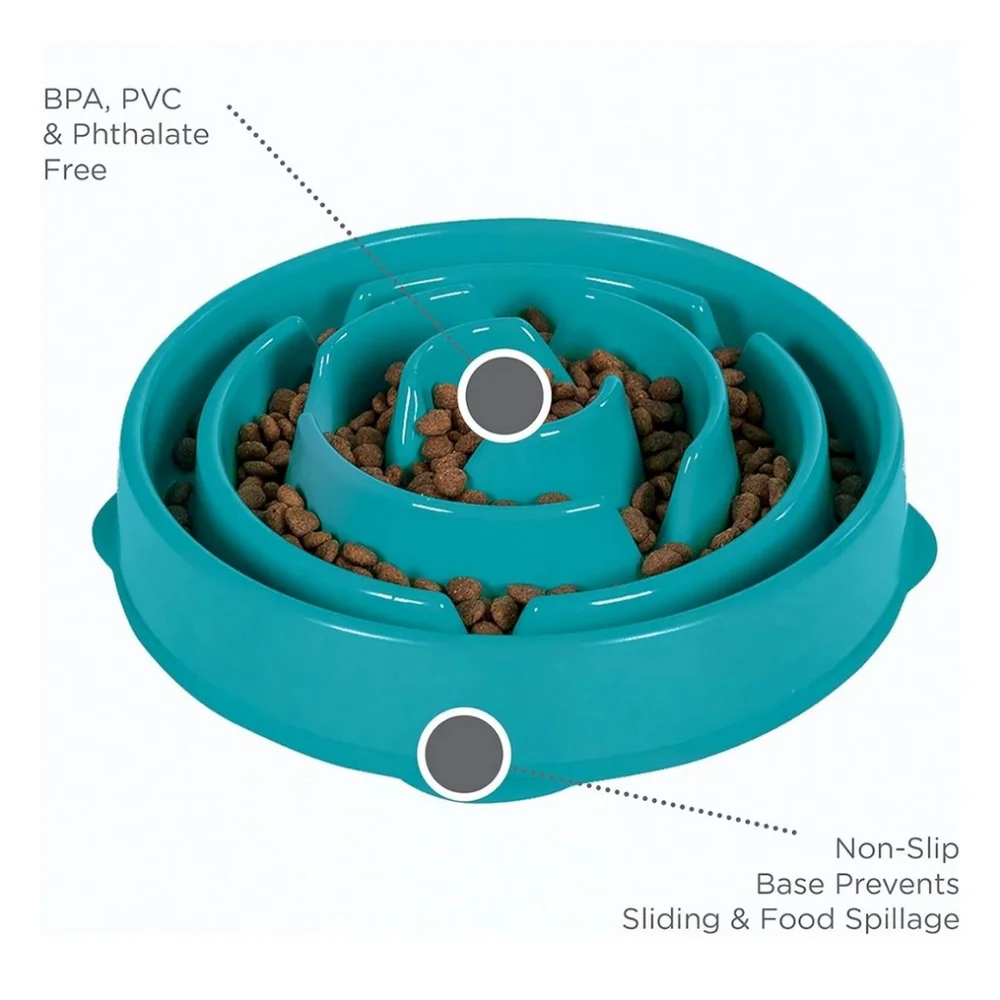 Outward Hound Fun Feeder Slo Bowl, Slow Feeder Dog Bowl